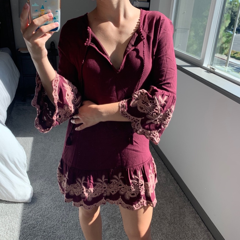 LACE DETAILED TUNIC DRESS - Picture 3 of 7
